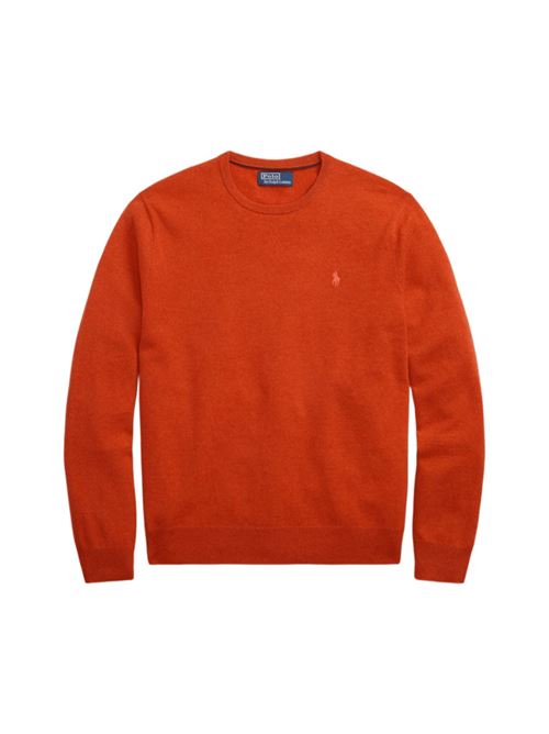 Maglia da uomo in lana, girocollo, colore arancione POLO RALPH LAUREN | 710974148009